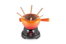 Le Creuset Fondue  2L - Volcanique - manche en fonte